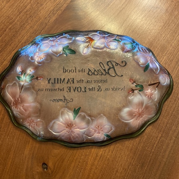 Beautiful vintage Franciscan Rose glass platter - Picture 3 of 5